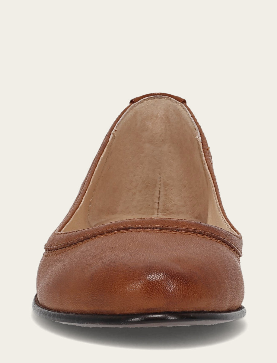 Frye Women's Cognac Carson Ballet Flats Cognac