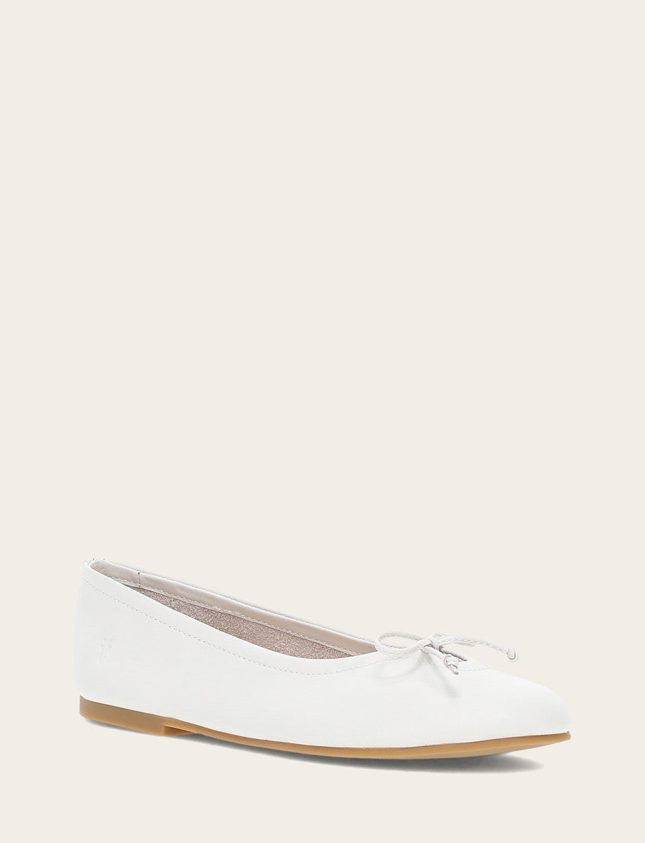 Frye Women's White Emma Ballet Flats White