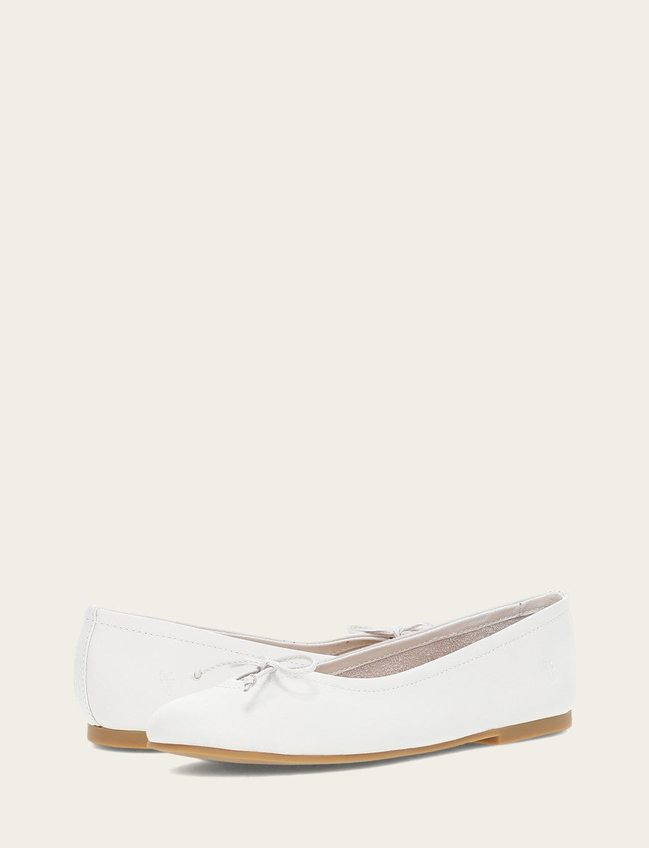 Frye Women's White Emma Ballet Flats White