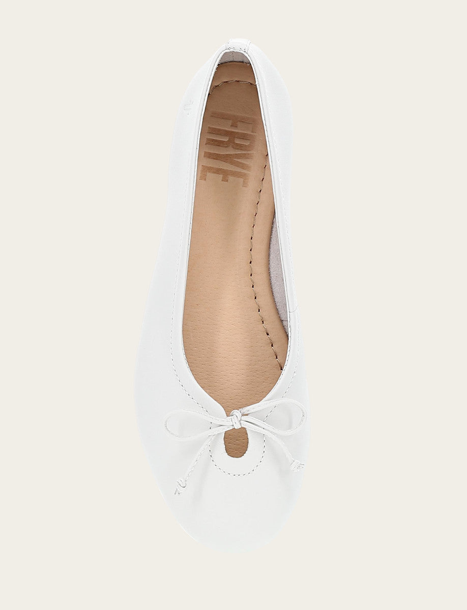 Frye Women's White Emma Ballet Flats White