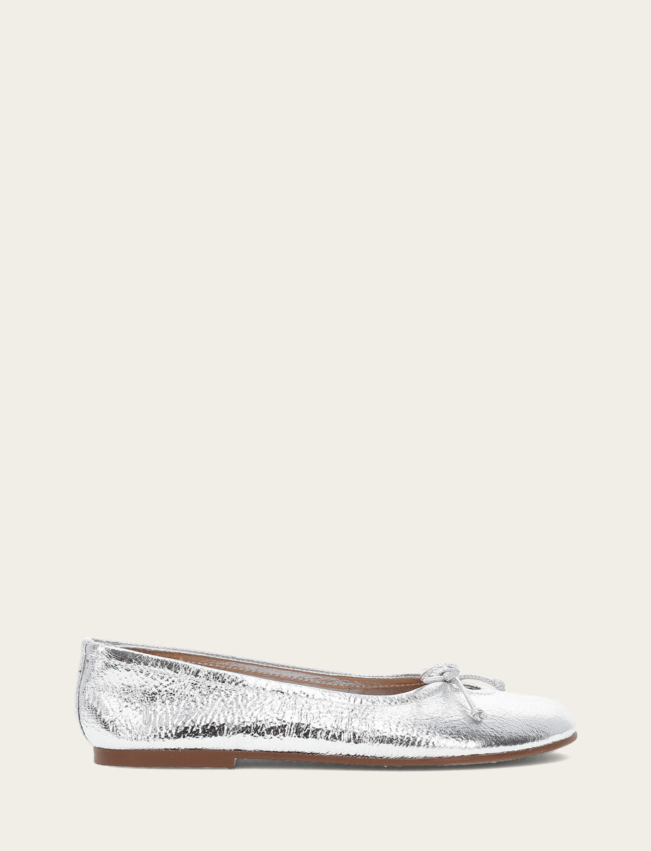 Frye Women's Silver Emma Ballet Shoe Silver
