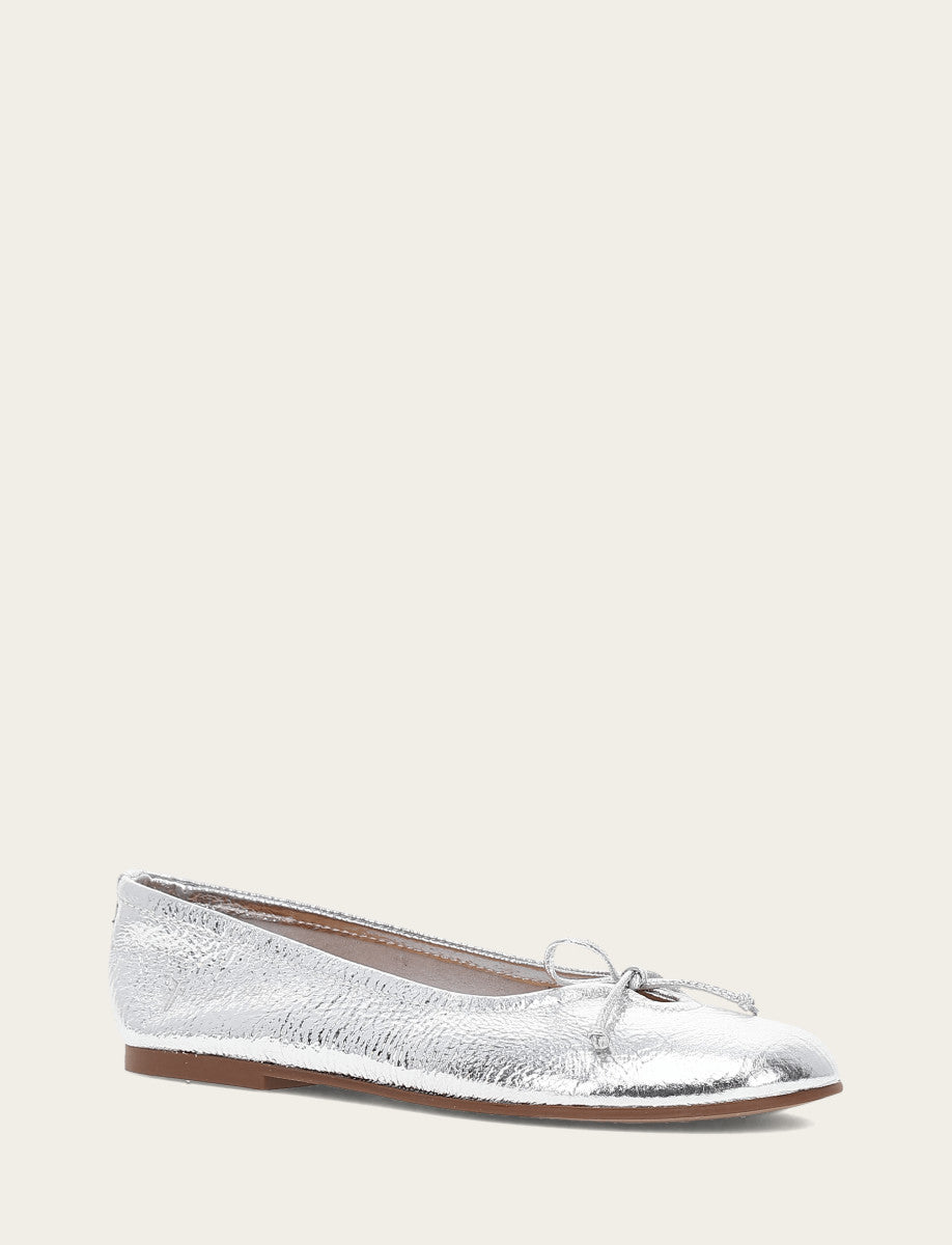 Frye Women's Silver Emma Ballet Shoe Silver