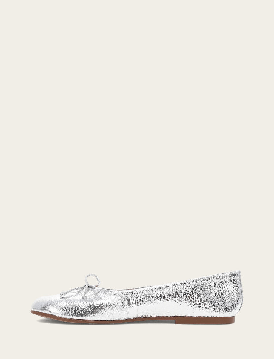 Frye Women's Silver Emma Ballet Shoe Silver