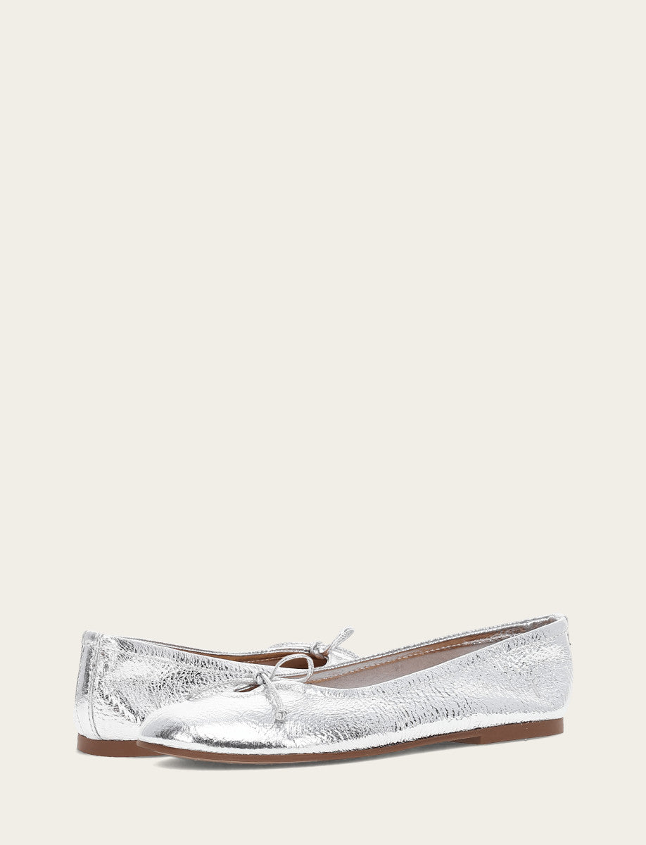 Frye Women's Silver Emma Ballet Shoe Silver