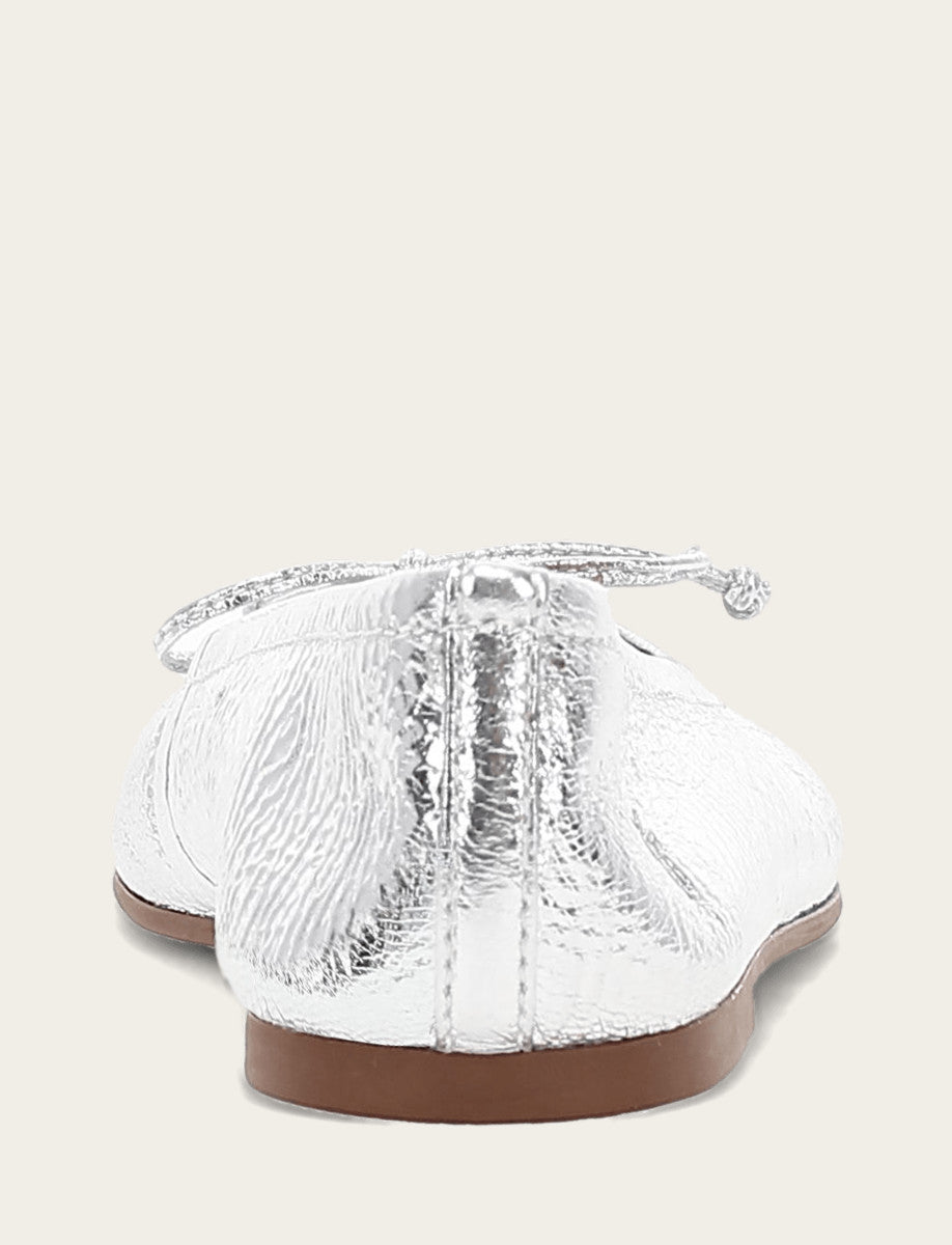 Frye Women's Silver Emma Ballet Shoe Silver