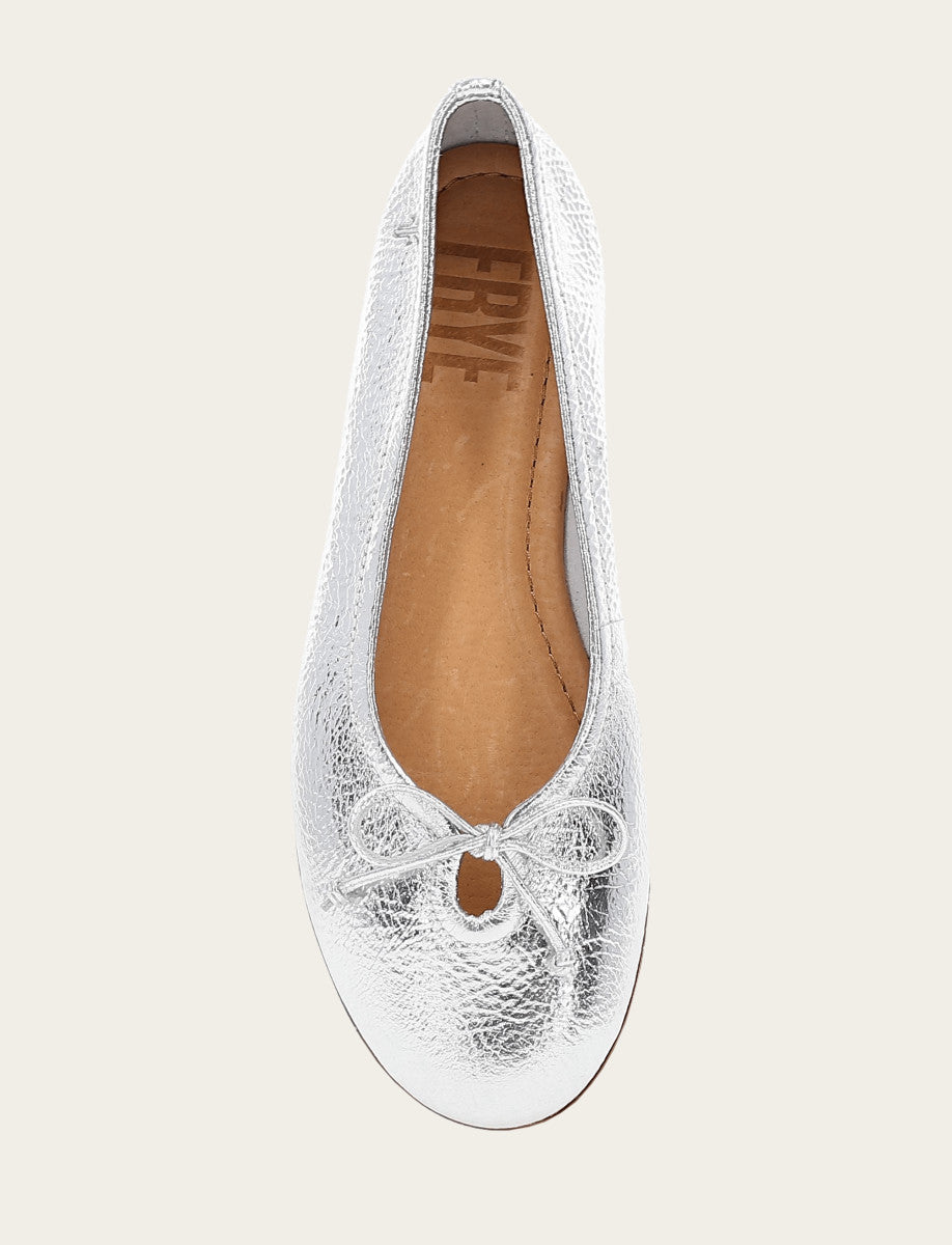 Frye Women's Silver Emma Ballet Shoe Silver