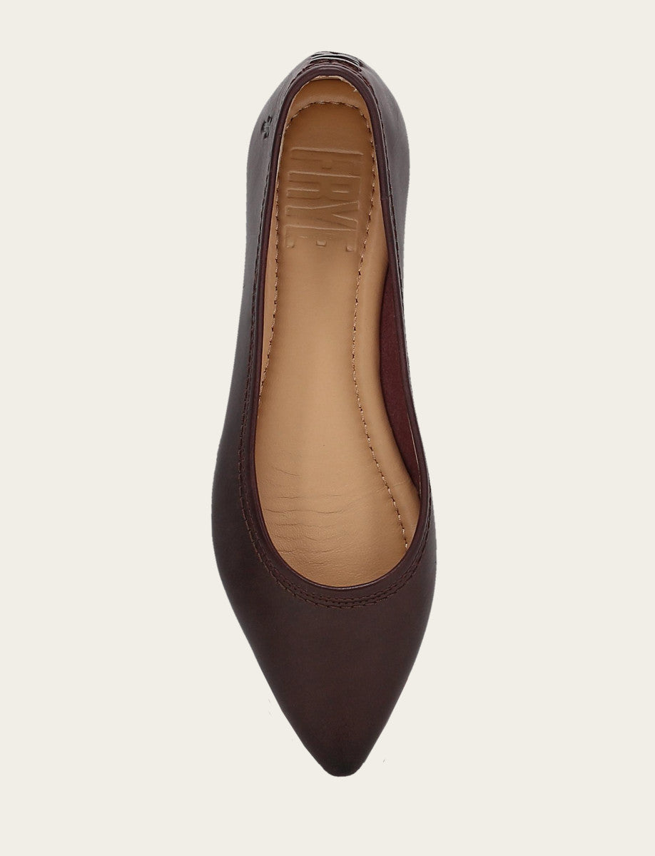 Frye Women's Cherry Lacquer Heather Ballet Shoe Cherry Lacquer