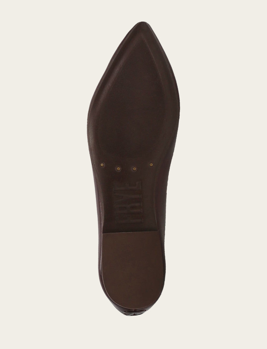 Frye Women's Cherry Lacquer Heather Ballet Shoe Cherry Lacquer