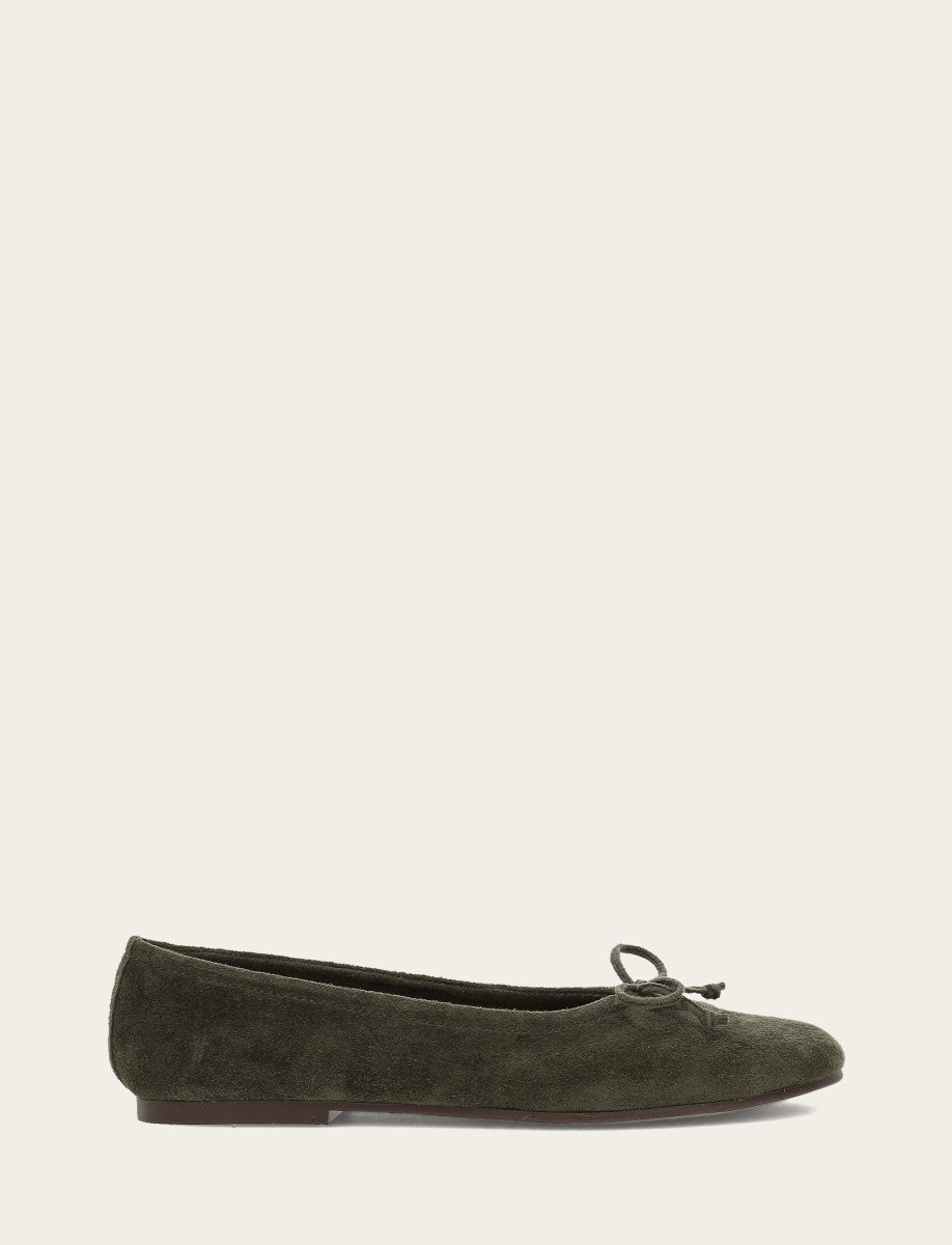 Frye Women's Dark Olive Emma Ballet Shoe Dark Olive