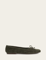 Frye Women's Dark Olive Emma Ballet Shoe Dark Olive