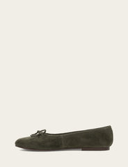 Frye Women's Dark Olive Emma Ballet Shoe Dark Olive