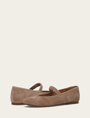 Frye Women's Dark Taupe Emma Elastic Mary Jane Shoe Dark Taupe