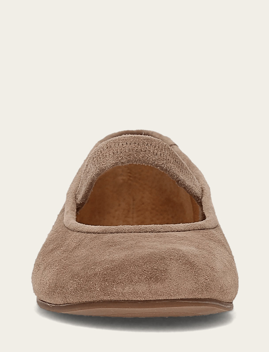 Frye Women's Dark Taupe Emma Elastic Mary Jane Shoe Dark Taupe
