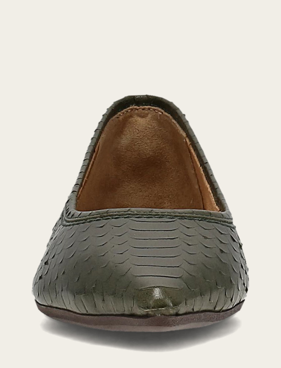 Frye Women's Dark Olive Heather Ballet Shoe Dark Olive