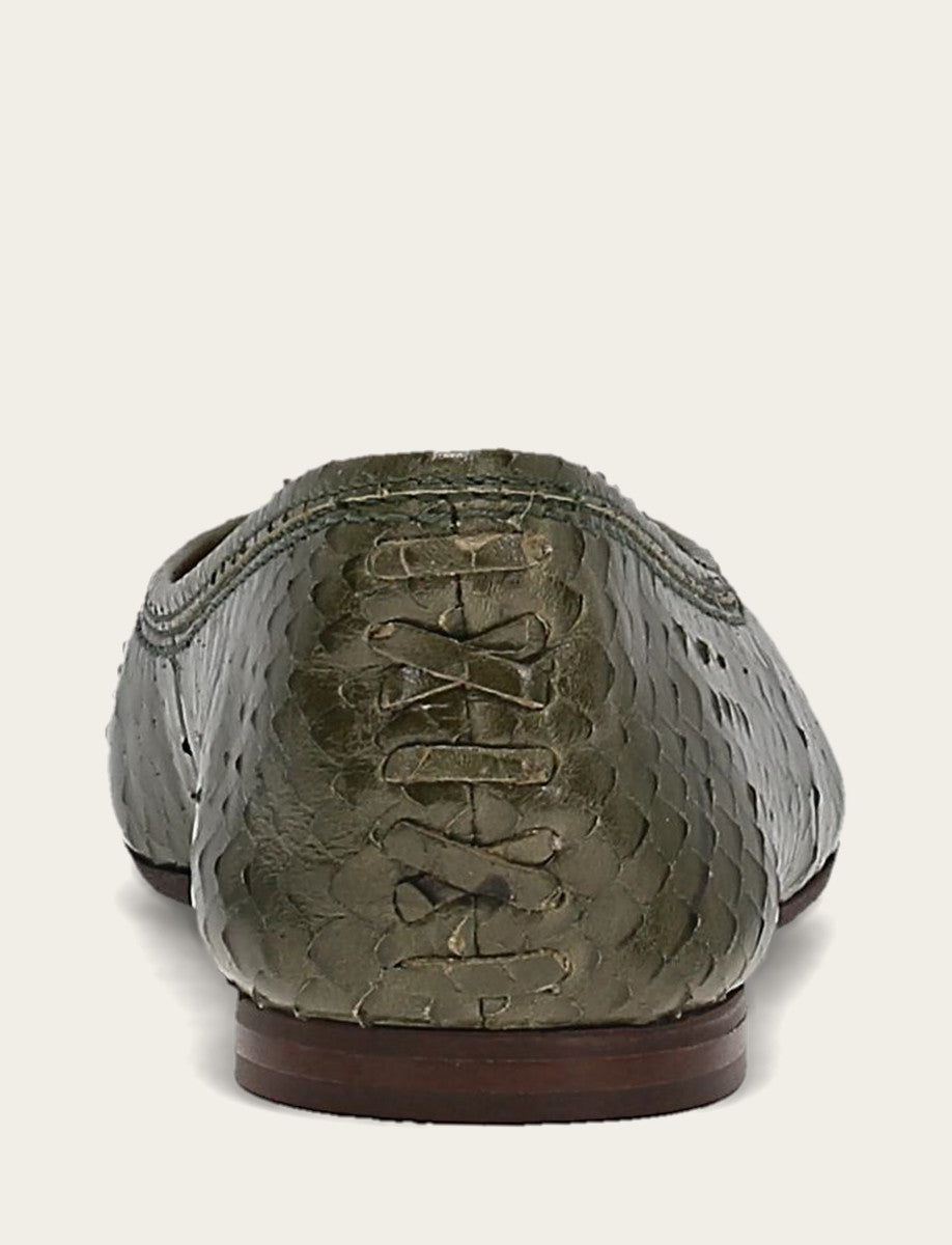 Frye Women's Dark Olive Heather Ballet Shoe Dark Olive