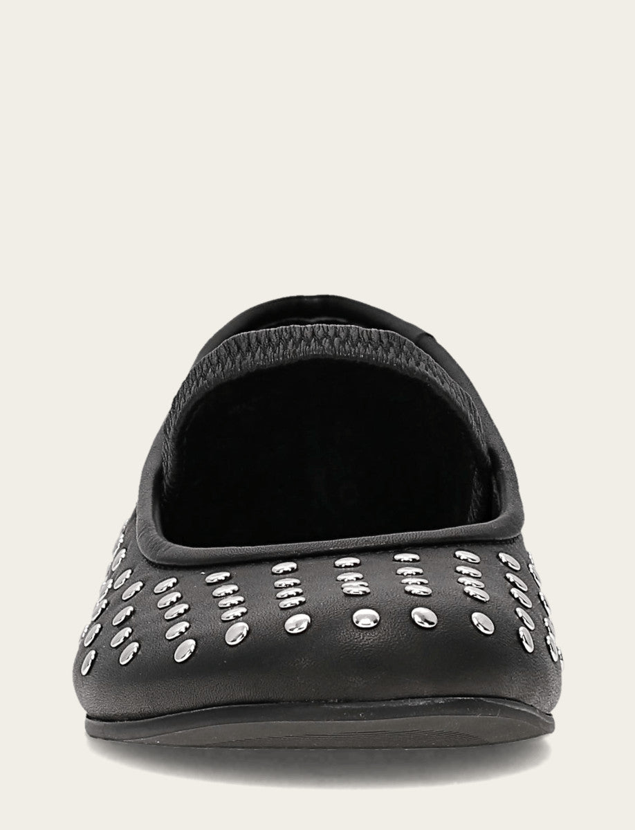 Frye Women's Black Emma Studded Mary Jane Shoe Black