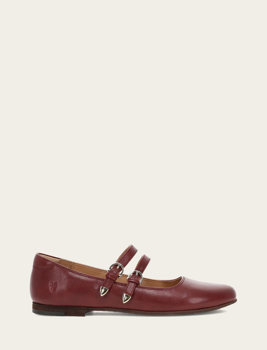 Frye Women's Cranberry Carson Multi Mary Jane Shoe Cranberry