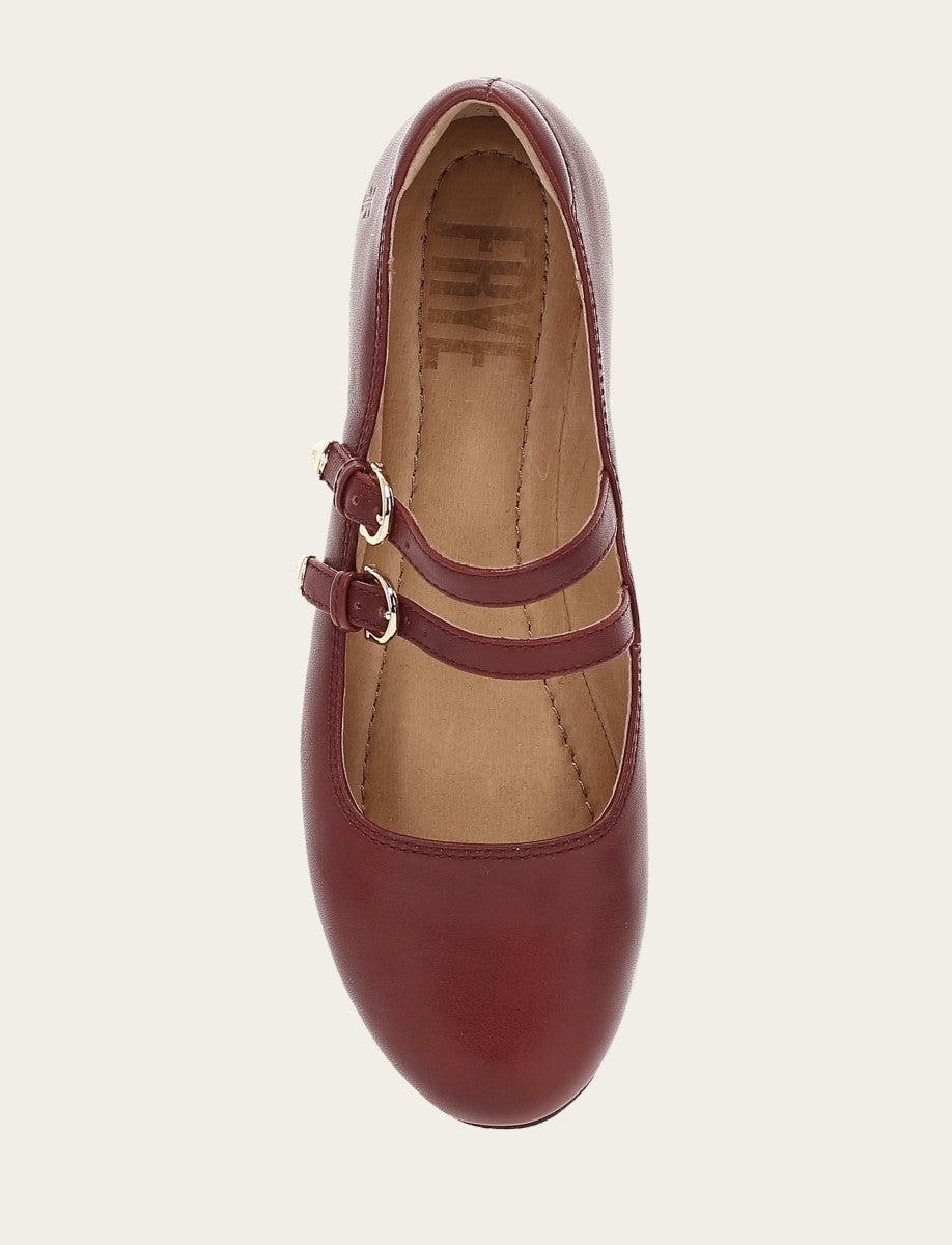 Frye Women's Cranberry Carson Multi Mary Jane Shoe Cranberry