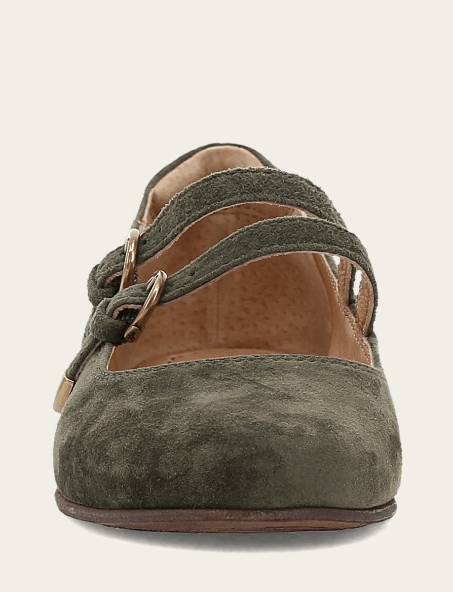 Frye Women's Dark Olive Carson Multi Mary Jane Shoe Dark Olive