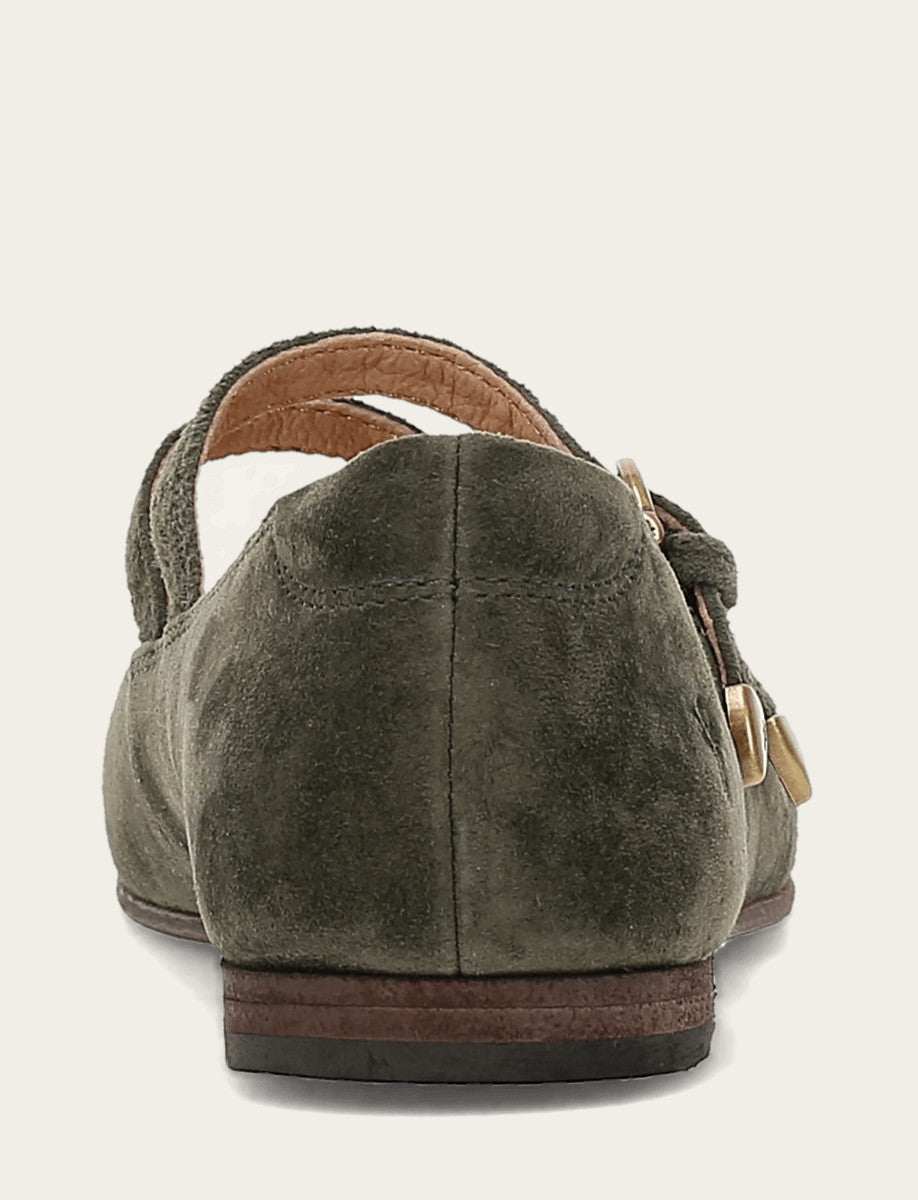 Frye Women's Dark Olive Carson Multi Mary Jane Shoe Dark Olive