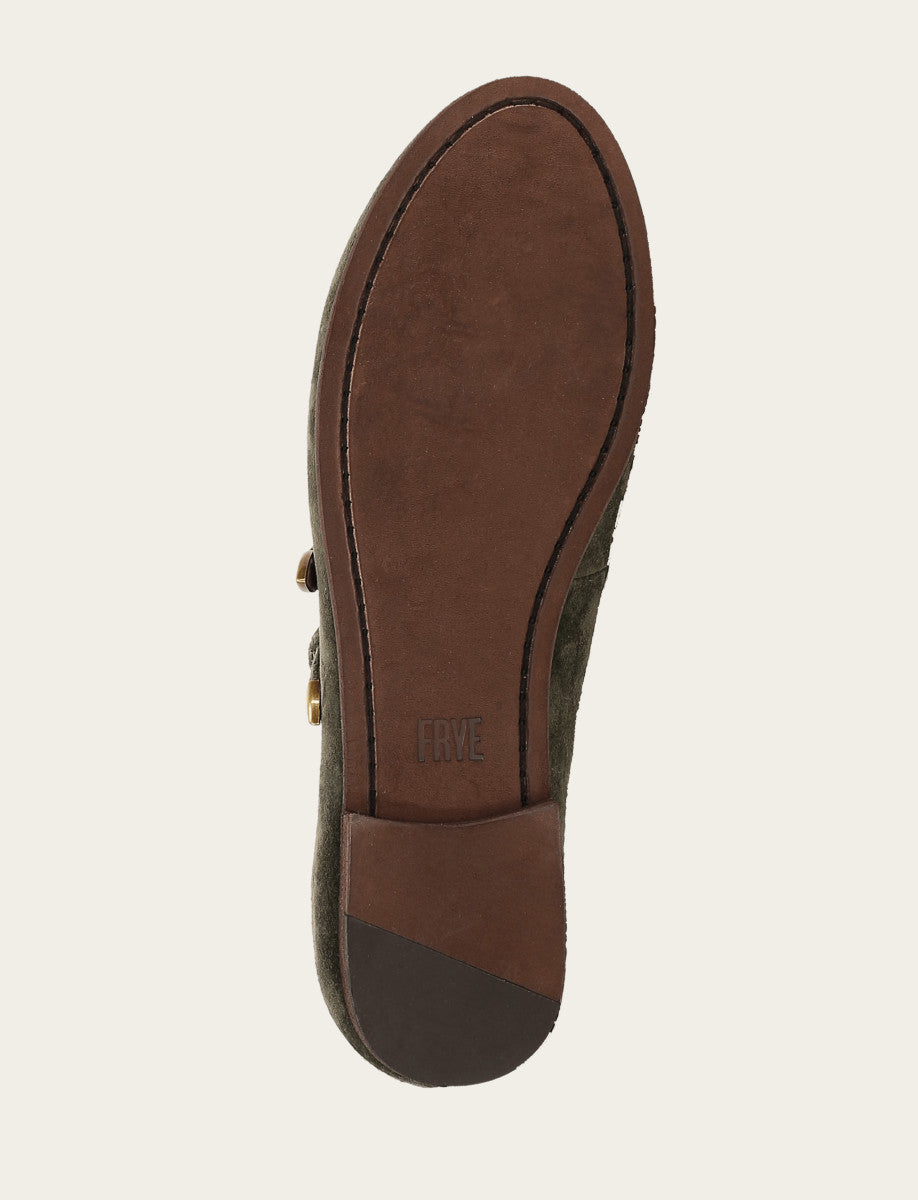 Frye Women's Dark Olive Carson Multi Mary Jane Shoe Dark Olive