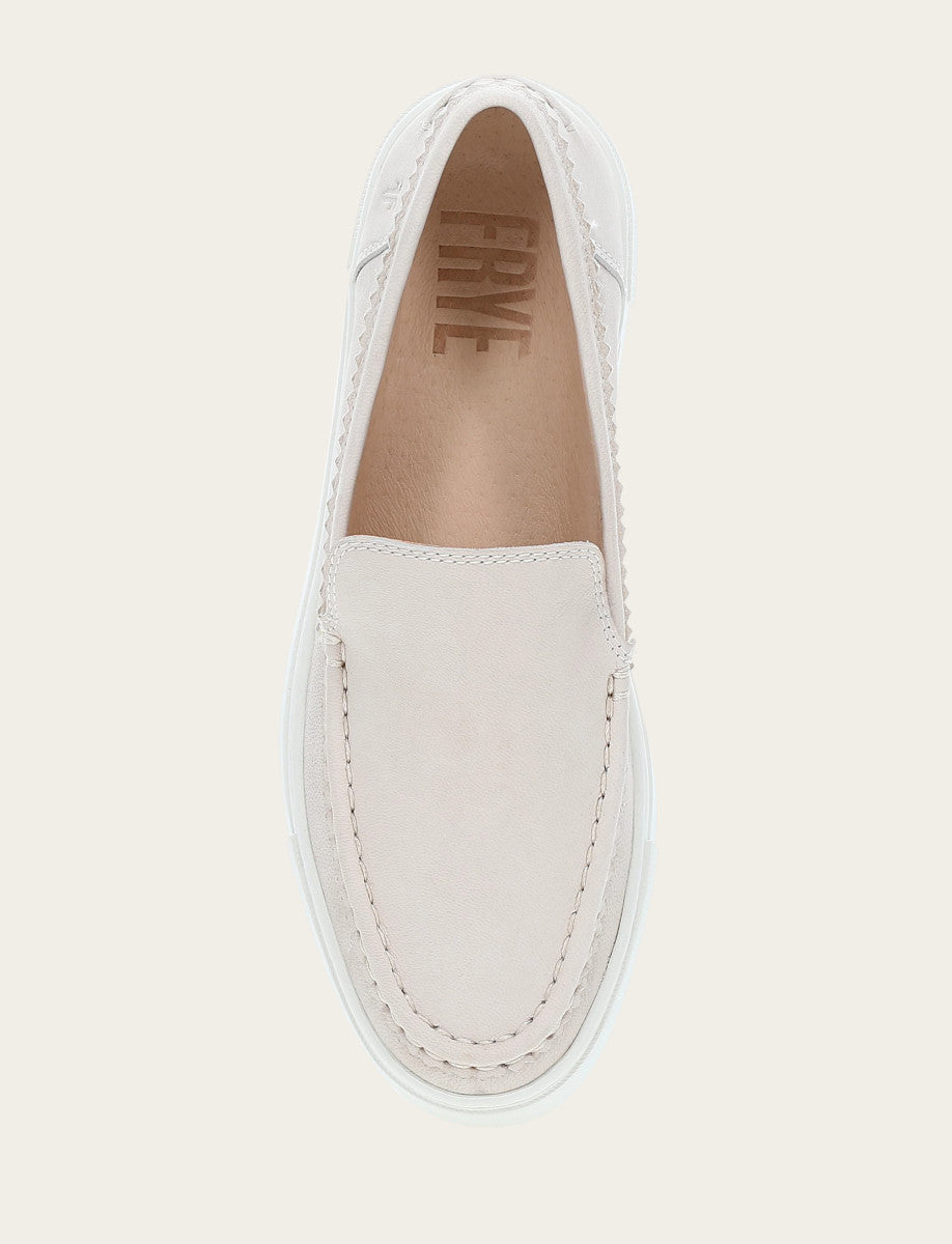 Frye Women's Ivory Ivy Venetian Loafers Ivory