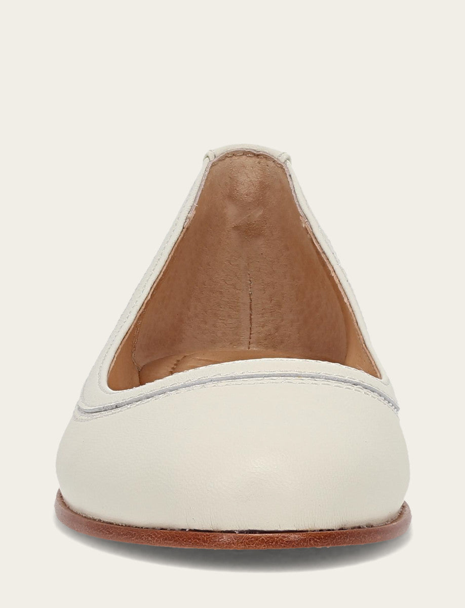 Frye Women's White Carson Ballet Flats White