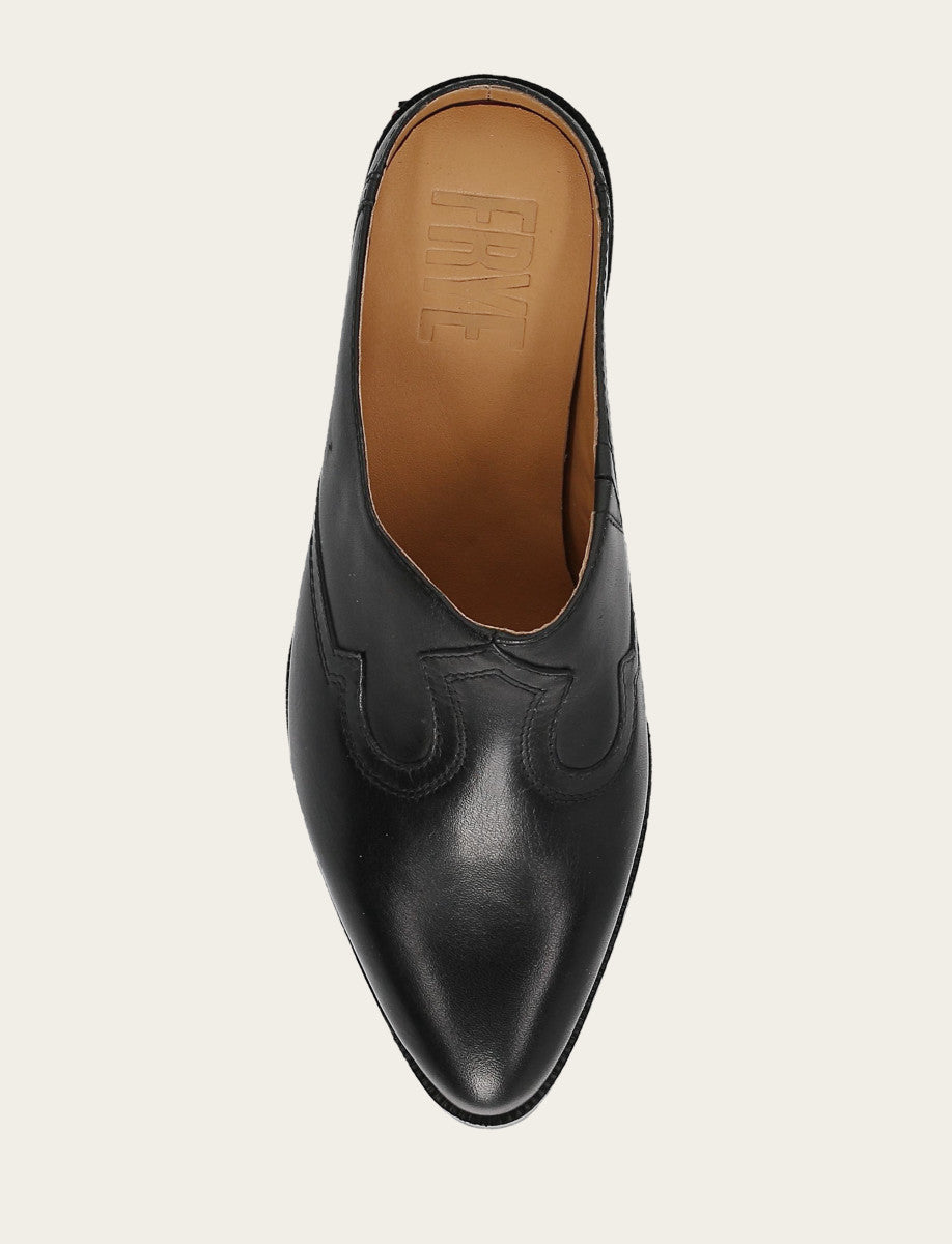 Frye Women's Black Luna Mule Black