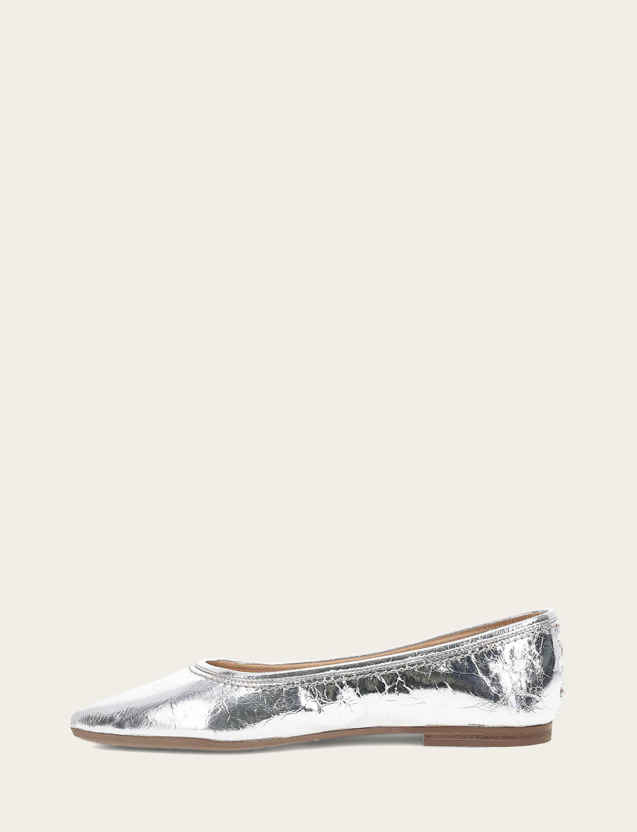 Frye Women's Silver Heather Ballet Flats Silver