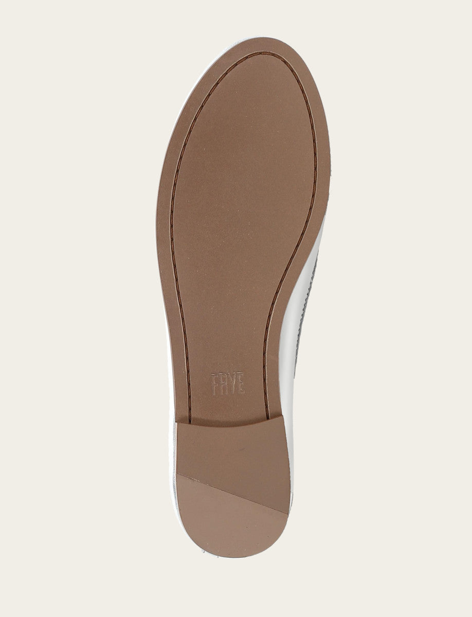 Frye Women's Silver Carson Logo Ballet Flats Silver