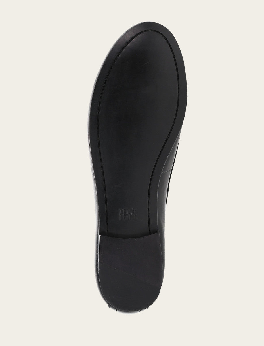 Frye Women's Black Carson Logo Ballet Flats Black
