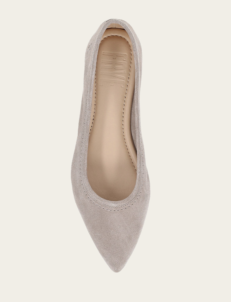 Frye Women's Taupe Heather Ballet Flats Taupe