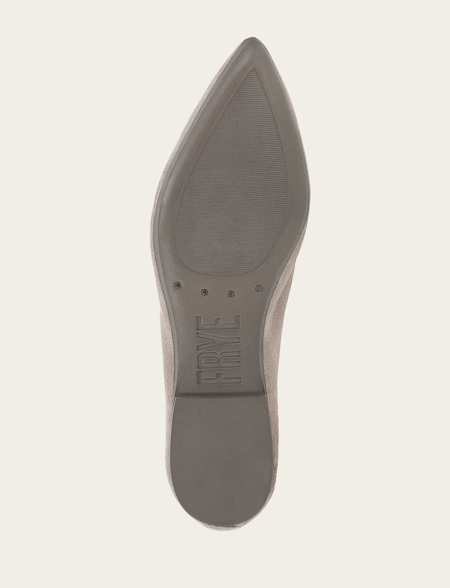 Frye Women's Taupe Heather Ballet Flats Taupe
