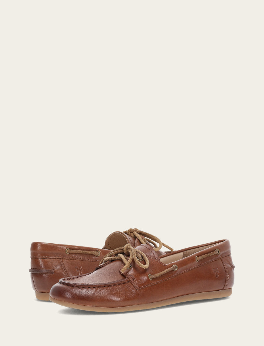 Frye Women's Cinnamon Naya Boat Shoes Cinnamon
