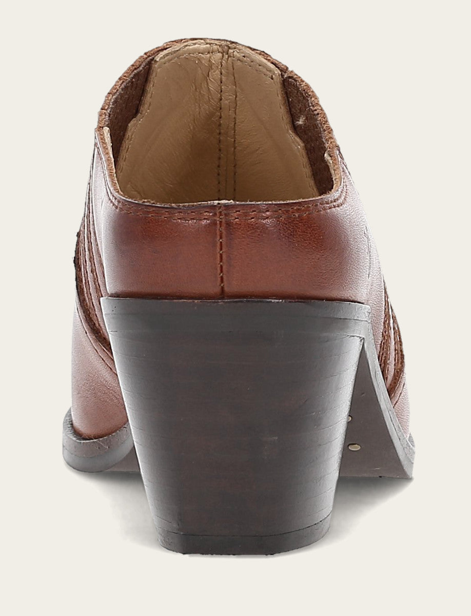 Frye Women's Cinnamon Sara Western Mules Cinnamon
