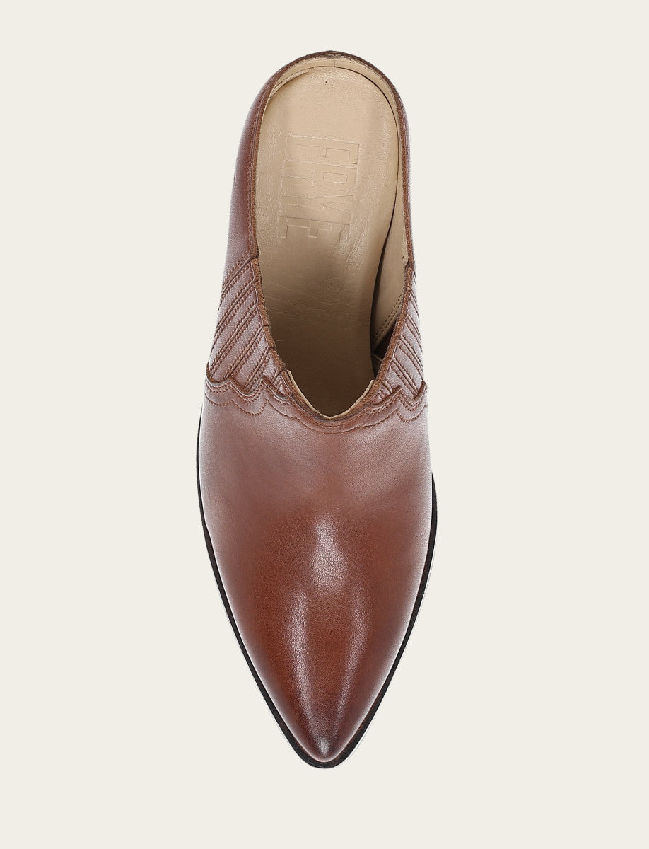 Frye Women's Cinnamon Sara Western Mules Cinnamon