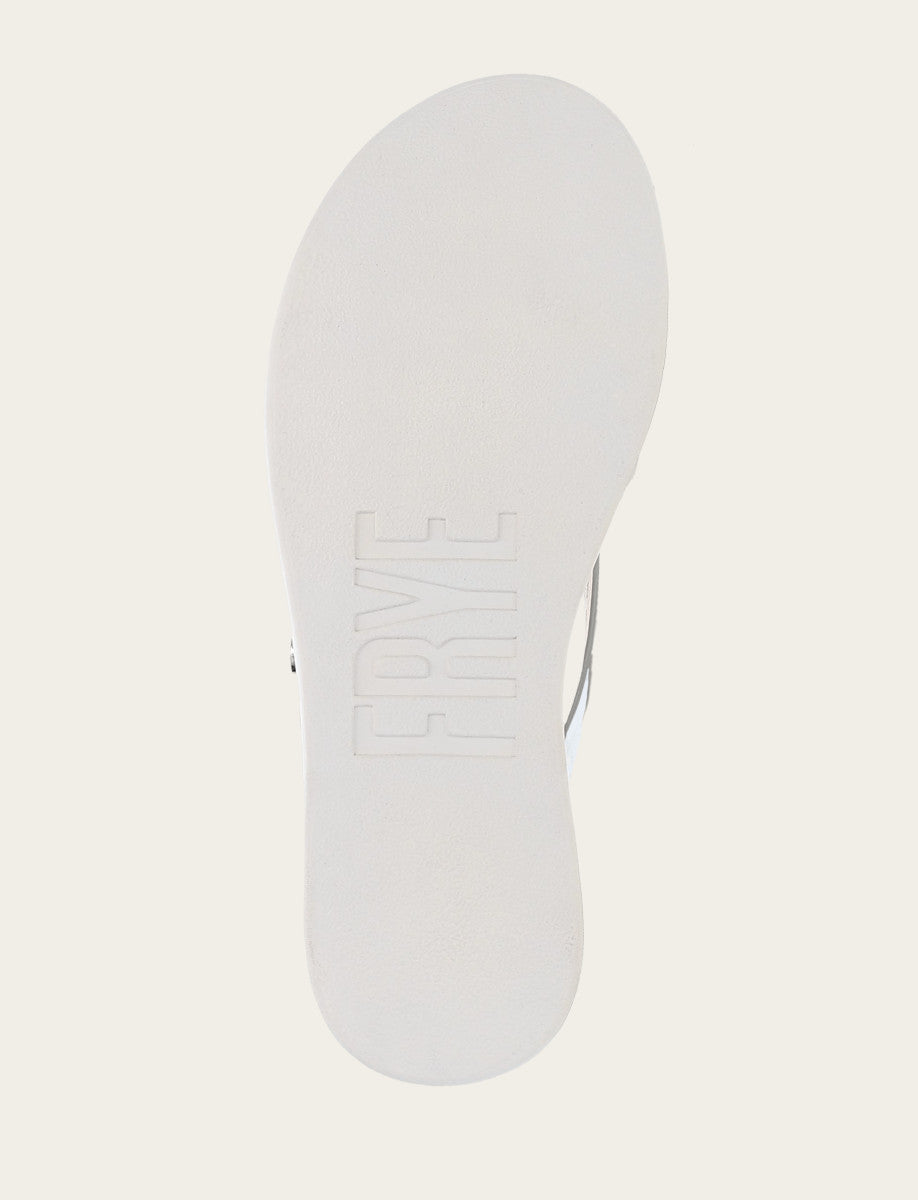 Frye Women's Silver Maya Buckle Thong Sandals Silver