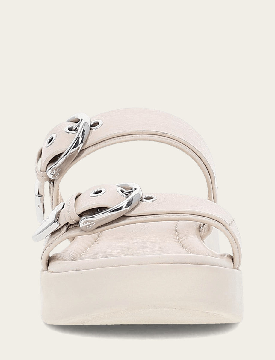 Frye Women's Ivory Maya Buckle Sandals Ivory