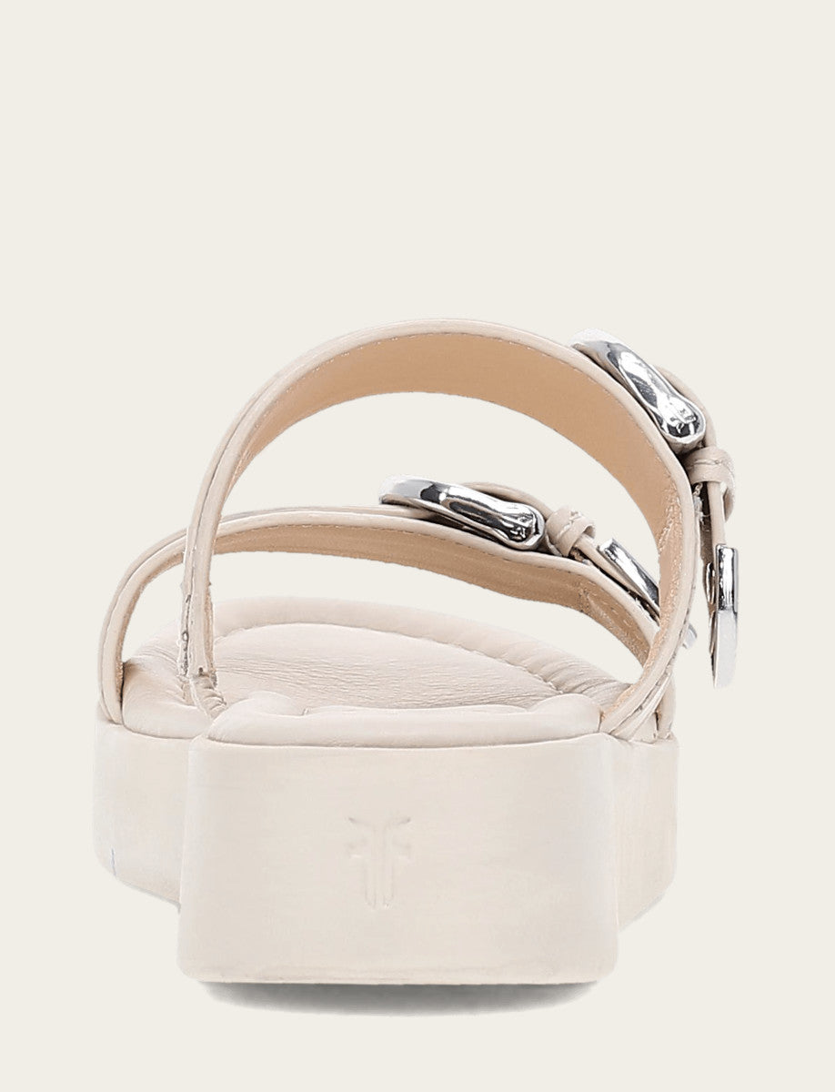 Frye Women's Ivory Maya Buckle Sandals Ivory