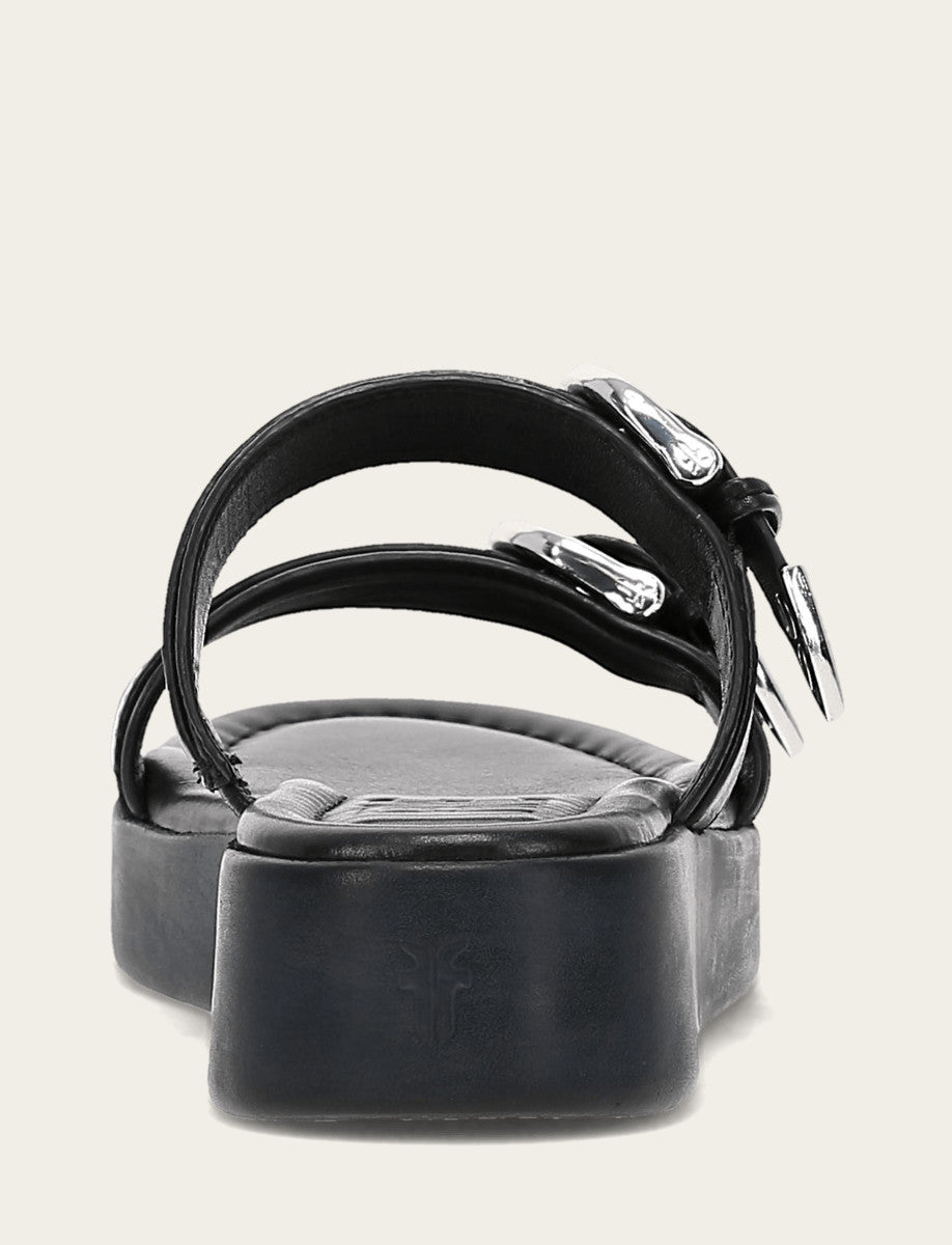 Frye Women's Black Maya Buckle Sandals Black