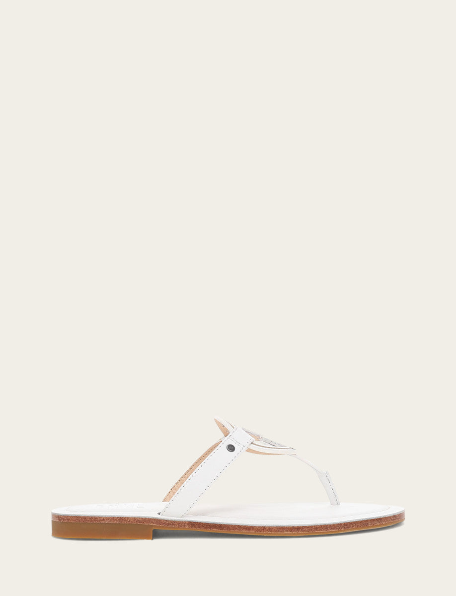 Frye Women's White Taylor Logo Sandals White