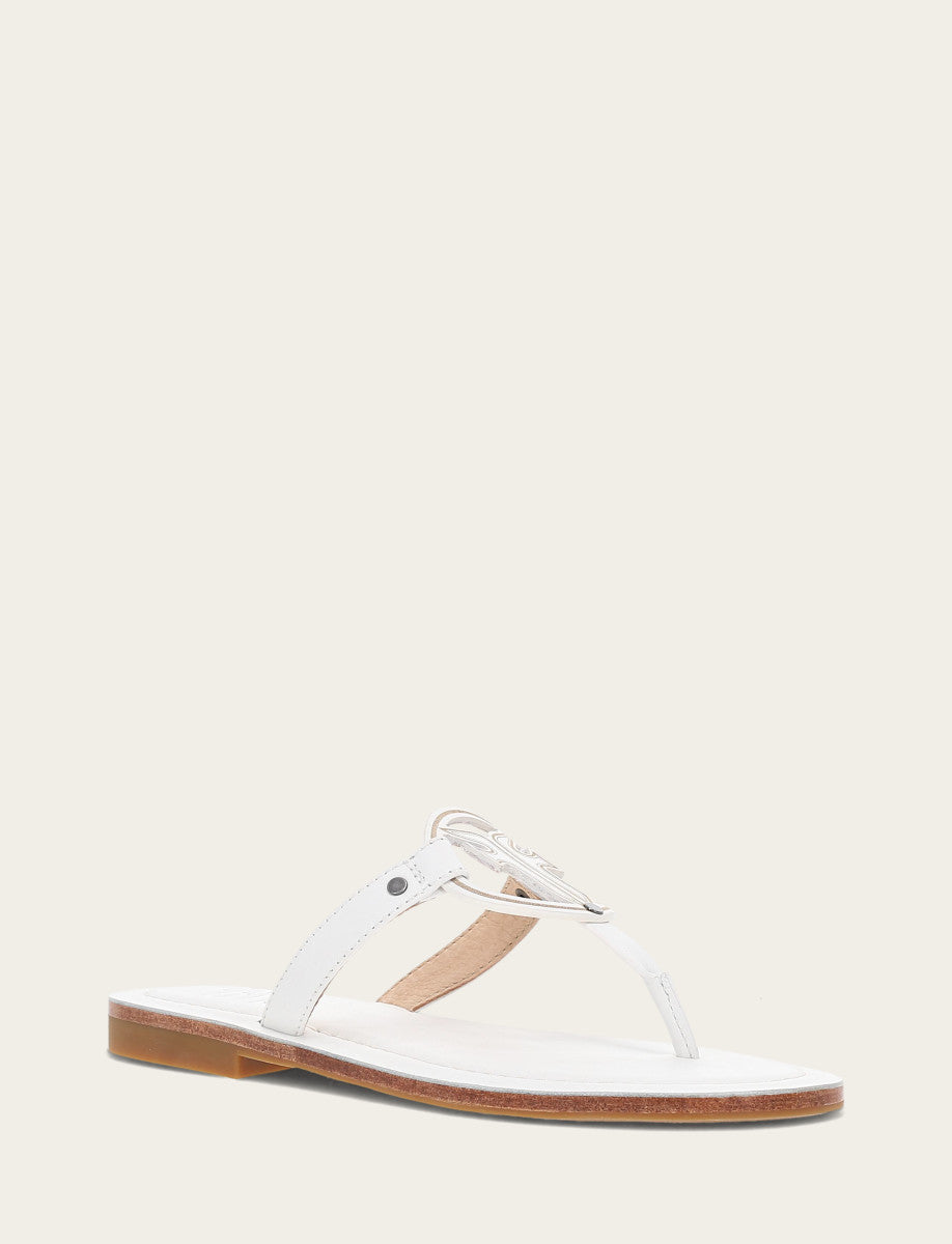 Frye Women's White Taylor Logo Sandals White