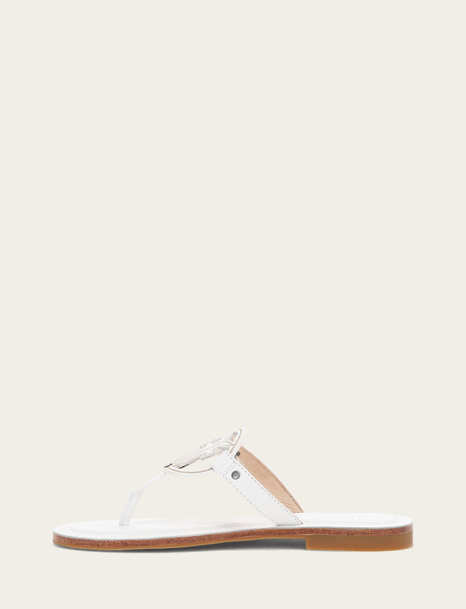 Frye Women's White Taylor Logo Sandals White