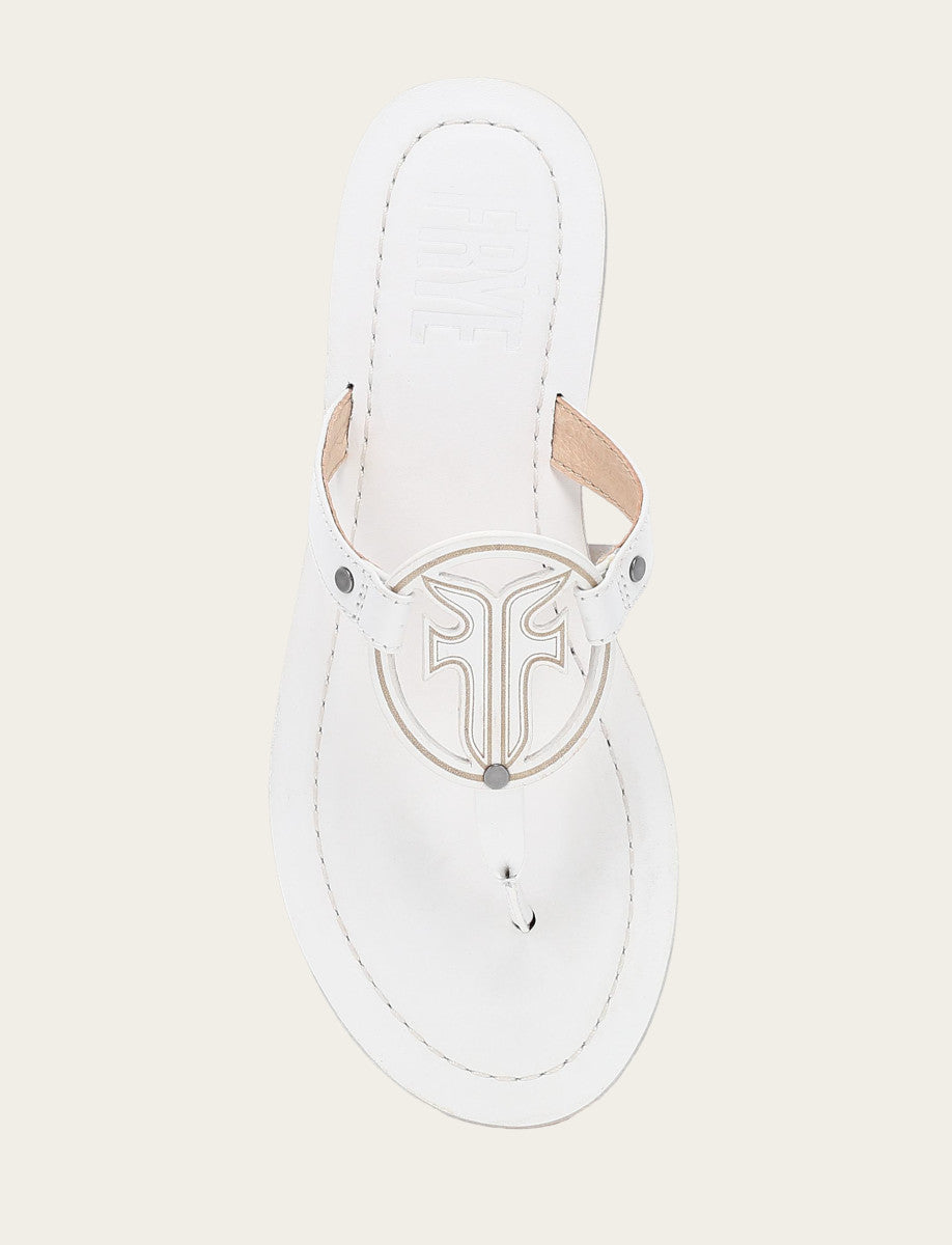 Frye Women's White Taylor Logo Sandals White