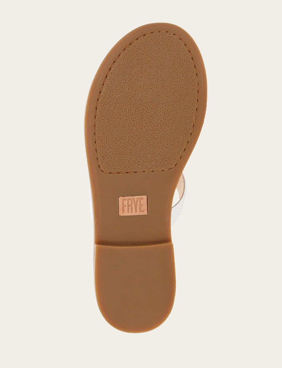 Frye Women's White Taylor Logo Sandals White