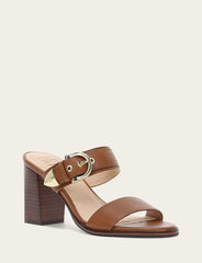 Frye Women's Dark Latte Stella Buckle Slide Sandals Dark Latte