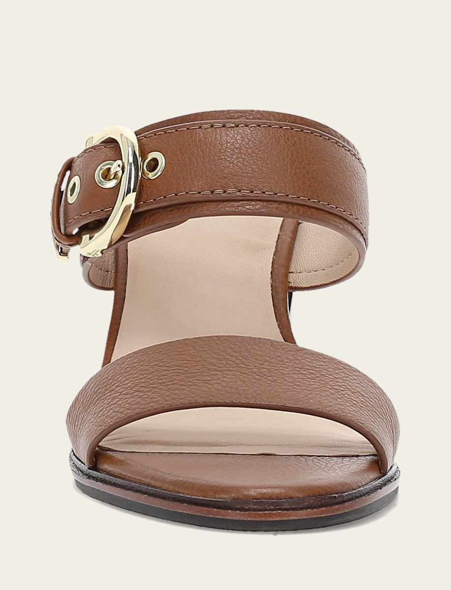 Frye Women's Dark Latte Stella Buckle Slide Sandals Dark Latte
