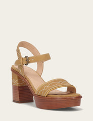 Frye Women’s Banana Pipa Woodstock Sandals Banana