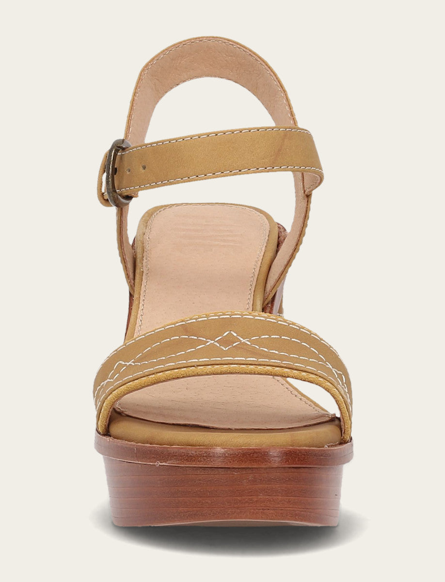 Frye Women’s Banana Pipa Woodstock Sandals Banana