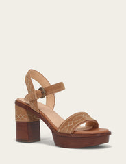 Frye Women’s Almond Pipa Woodstock Sandals Almond